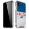 NFL Buffalo Bills White Striped iPhone XS Max Clear Case